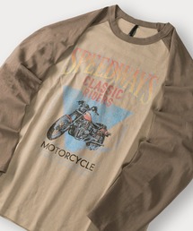 ヴィンテージバイクラグランロンT/ビッグシルエット