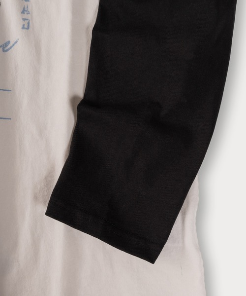 SlashDate（スラッシュデイト）の「ヴィンテージバイクラグランロンT/ビッグシルエット（Tシャツ/カットソー・メンズ・アッシュグレー/ホワイト/ベージュ・M/L/XL）」の12枚目の写真