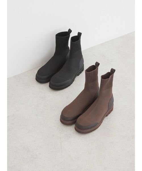 AMERICAN HOLIC(アメリカンホリック)の「ニットショートブーツ(ブーツ・レディース・ブラック/ブラウン・M/S/L)」の21枚目の写真