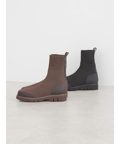 AMERICAN HOLIC(アメリカンホリック)の「ニットショートブーツ(ブーツ・レディース・ブラック/ブラウン・M/S/L)」の19枚目の写真