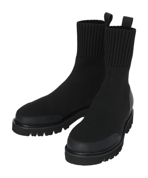 AMERICAN HOLIC(アメリカンホリック)の「ニットショートブーツ(ブーツ・レディース・ブラック/ブラウン・M/S/L)」の9枚目の写真