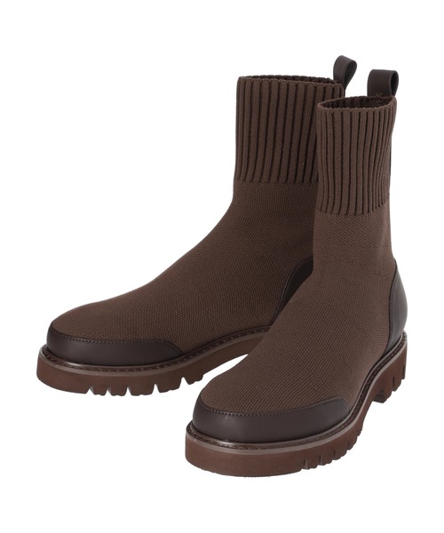 AMERICAN HOLIC(アメリカンホリック)の「ニットショートブーツ(ブーツ・レディース・ブラック/ブラウン・M/S/L)」の10枚目の写真