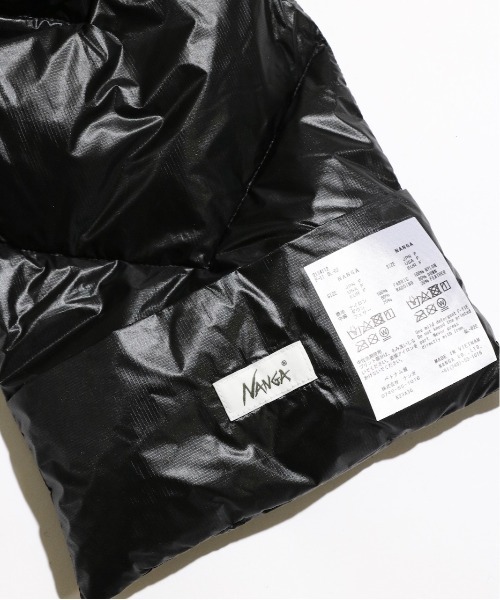 NANGA（ナンガ）の「NANGA / ナンガ PORTABLE LIGHT DOWN MUFFLER ポータブルライトダウンマフラー（マフラー・メンズ・モカ/ブラック/ベージュ・FREE）」の6枚目の写真