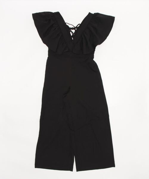 apres jour clair(アプレジュールクレア)の「【apres jour clair】フリルサロペット【ZOZOTOWN限定アイテム】(サロペット/オーバーオール・レディース・ブラウン系その他/ブラック・X-LARGE/フリー)」の8枚目の写真