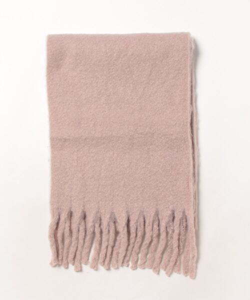 12Twelve Agenda（トゥエルブ　アジェンダ）の「リサイクルポリもこもこストール（マフラー・レディース・アイボリー/ピンク/グレー・FREE）」の3枚目の写真