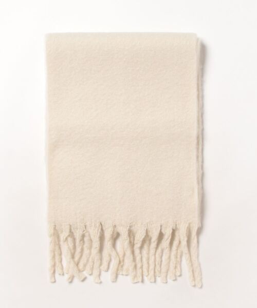 12Twelve Agenda（トゥエルブ　アジェンダ）の「リサイクルポリもこもこストール（マフラー・レディース・アイボリー/ピンク/グレー・FREE）」の2枚目の写真