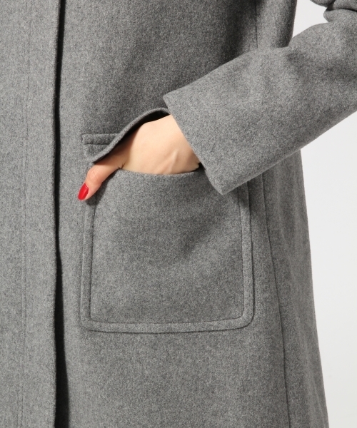 GLOBAL WORK（グローバルワーク）の「ZIPフードコート/564239（その他アウター・レディース・ネイビー/ブラウン/グレー・MEDIUM/SMALL/LARGE）」の4枚目の写真