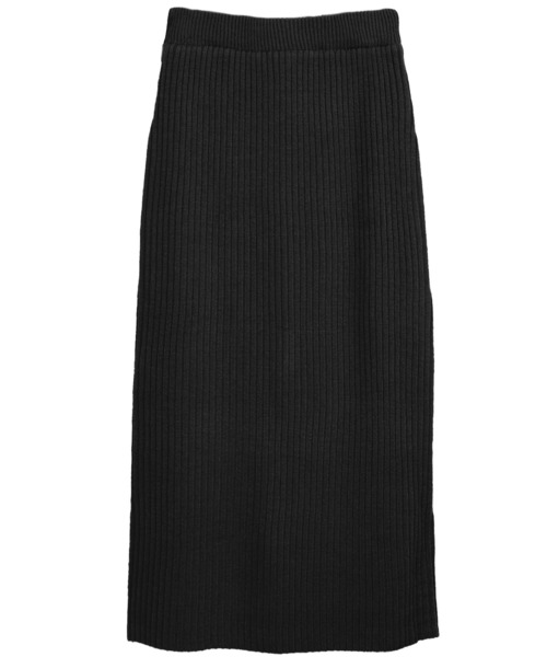 Social GIRL（ソーシャルガール）の「リブニット タイトスカート ナロースカート ロングスカート（スカート・レディース・ブルー/チャコールグレー/ブラック/ライトベージュ・M）」の19枚目の写真