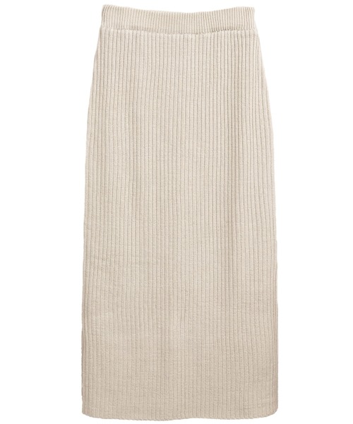 Social GIRL（ソーシャルガール）の「リブニット タイトスカート ナロースカート ロングスカート（スカート・レディース・ブルー/チャコールグレー/ブラック/ライトベージュ・M）」の14枚目の写真