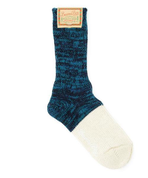 BEAMS BOY(ビームスボーイ)の「BEAMS BOY / リサイクルコットン 2トーン ミックス クルー(ソックス/靴下・レディース・レッド/イエロー/ネイビー・ONE SIZE)」の11枚目の写真
