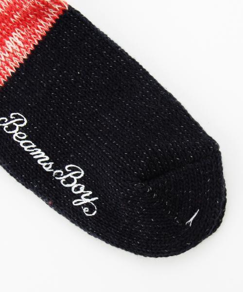 BEAMS BOY(ビームスボーイ)の「BEAMS BOY / リサイクルコットン 2トーン ミックス クルー(ソックス/靴下・レディース・レッド/イエロー/ネイビー・ONE SIZE)」の14枚目の写真