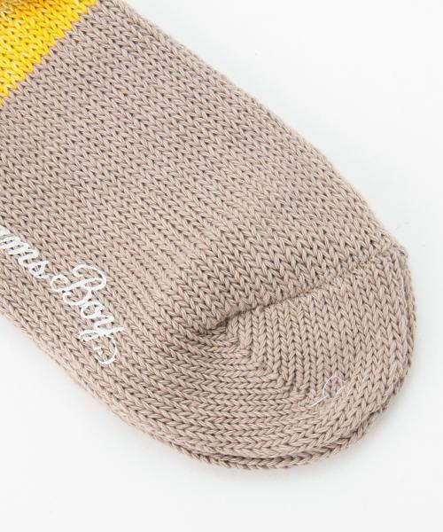 BEAMS BOY(ビームスボーイ)の「BEAMS BOY / リサイクルコットン 2トーン ミックス クルー(ソックス/靴下・レディース・レッド/イエロー/ネイビー・ONE SIZE)」の5枚目の写真
