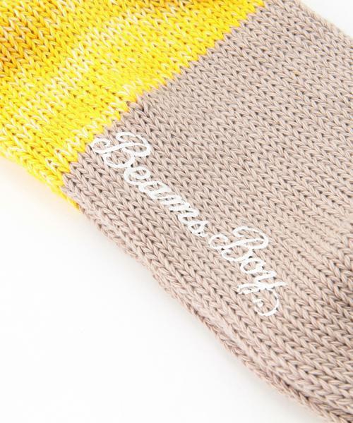 BEAMS BOY(ビームスボーイ)の「BEAMS BOY / リサイクルコットン 2トーン ミックス クルー(ソックス/靴下・レディース・レッド/イエロー/ネイビー・ONE SIZE)」の6枚目の写真