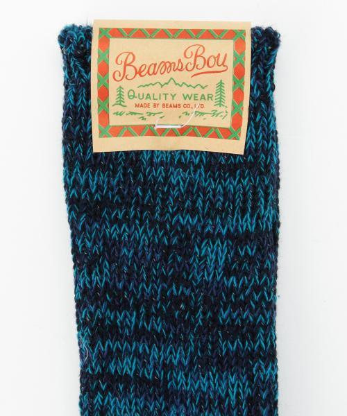 BEAMS BOY(ビームスボーイ)の「BEAMS BOY / リサイクルコットン 2トーン ミックス クルー(ソックス/靴下・レディース・レッド/イエロー/ネイビー・ONE SIZE)」の7枚目の写真
