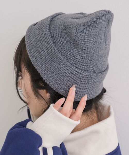 casita(RETRO GIRL)(カシータ)の「刺繍ニットワッチ(ハット・レディース・ブラック/オフホワイト/ダークグレー・ONE SIZE)」の13枚目の写真