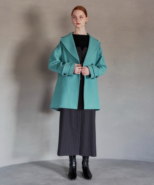 YECCA VECCA（イェッカヴェッカ）の「ウール混ミドル丈Pコート（その他