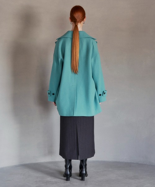 YECCA VECCA（イェッカヴェッカ）の「ウール混ミドル丈Pコート（その他