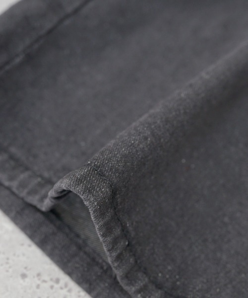 セール】ビンテージウォッシュワイドフレアリメイクダメージデニム