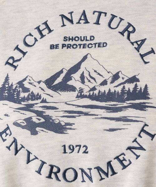 RETRO GIRL(レトロガール)の「裏起毛ショート刺繍トレーナー(スウェット・レディース・ナチュラル/ダークブラウン/ダークブルー・FREE)」の14枚目の写真