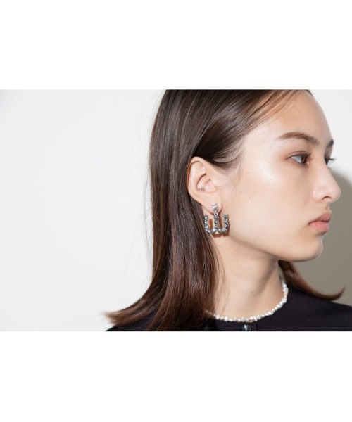 WCJ（ダブルシージェイ）の「WCビジューイヤリング（イヤリング・レディース・ブラック/グリーン・FREE）」の5枚目の写真