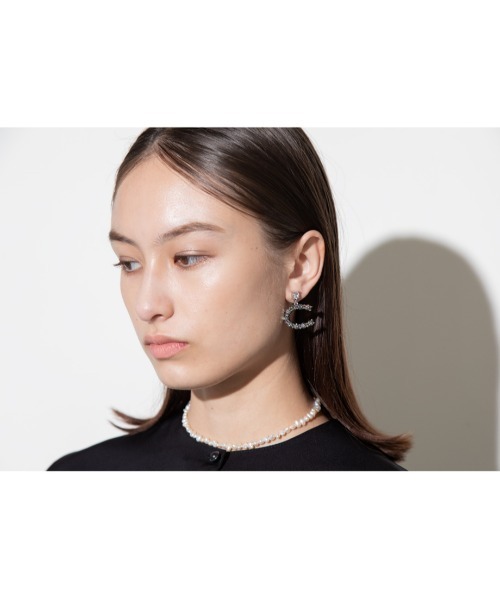 WCJ（ダブルシージェイ）の「WCビジューイヤリング（イヤリング・レディース・ブラック/グリーン・FREE）」の6枚目の写真