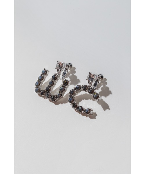 WCJ（ダブルシージェイ）の「WCビジューイヤリング（イヤリング・レディース・ブラック/グリーン・FREE）」の7枚目の写真