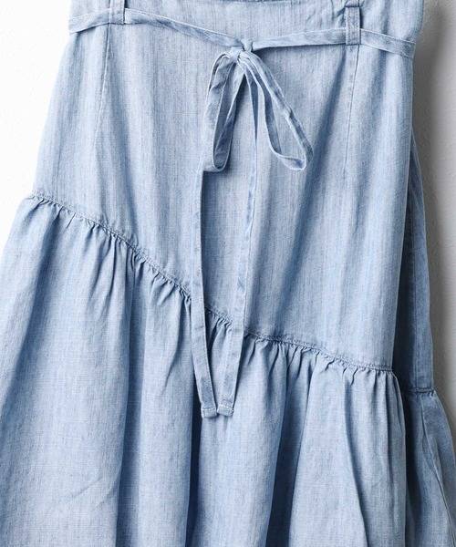 CIMARRON（シマロン）の「【Kt】【CIMARRON JEANS】ランダムティアードスカート（スカート・レディース・ブルー・MEDIUM）」の3枚目の写真