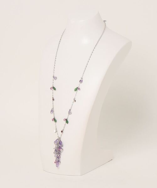 axes femme（アクシーズファム）の「藤の花モチーフネックレス（ネックレス・レディース・シルバー/ゴールド・FREE）」の3枚目の写真