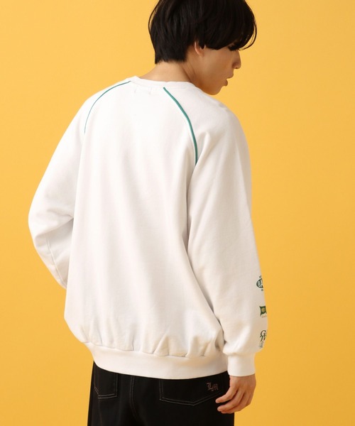 PBLIM（ページボーイリム）の「PBLIM/スポーティーロゴスウェット（スウェット・レディース・オフホワイト/ネイビー/グリーン・MEDIUM/LARGE）」の7枚目の写真