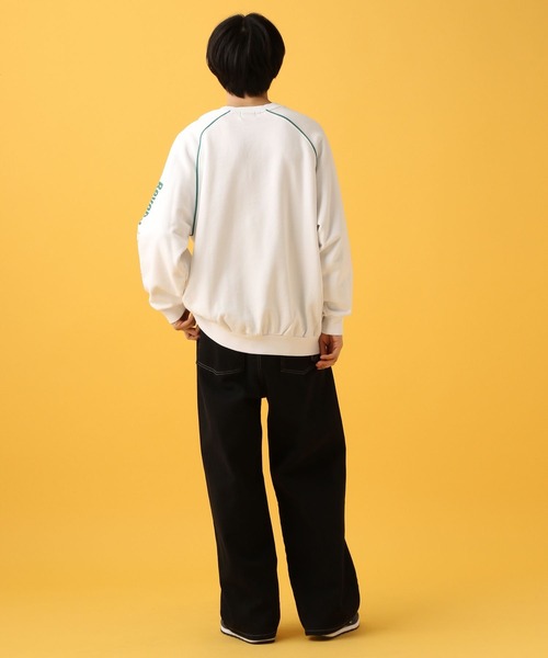 PBLIM（ページボーイリム）の「PBLIM/スポーティーロゴスウェット（スウェット・レディース・オフホワイト/ネイビー/グリーン・MEDIUM/LARGE）」の10枚目の写真