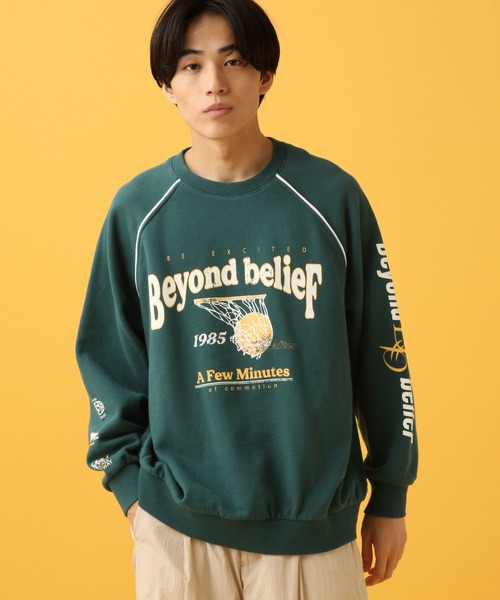 PBLIM（ページボーイリム）の「PBLIM/スポーティーロゴスウェット（スウェット・レディース・オフホワイト/ネイビー/グリーン・MEDIUM/LARGE）」の17枚目の写真