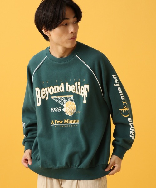 PBLIM（ページボーイリム）の「PBLIM/スポーティーロゴスウェット（スウェット・レディース・オフホワイト/ネイビー/グリーン・MEDIUM/LARGE）」の18枚目の写真