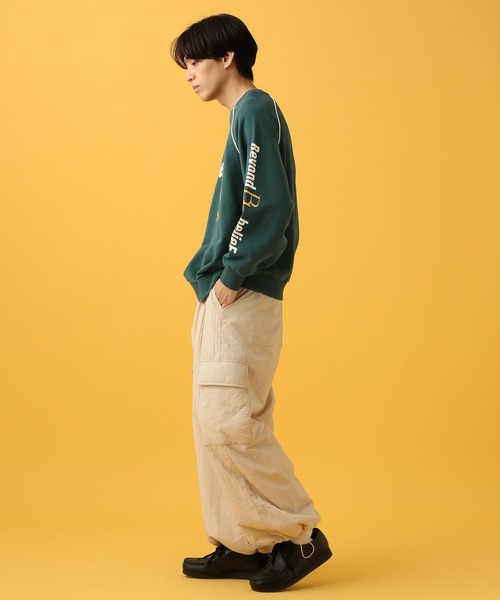 PBLIM（ページボーイリム）の「PBLIM/スポーティーロゴスウェット（スウェット・レディース・オフホワイト/ネイビー/グリーン・MEDIUM/LARGE）」の22枚目の写真