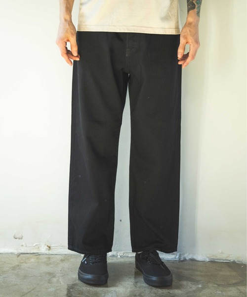 MR.OLIVE(ミスターオリーブ)の「RINSE WASH 8oz DENIM / 5 POCKET WIDE JEANS / M241103(デニムパンツ・メンズ・ブラック/インディゴブルー/キナリ・LARGE/SMALL/MEDIUM)」の8枚目の写真