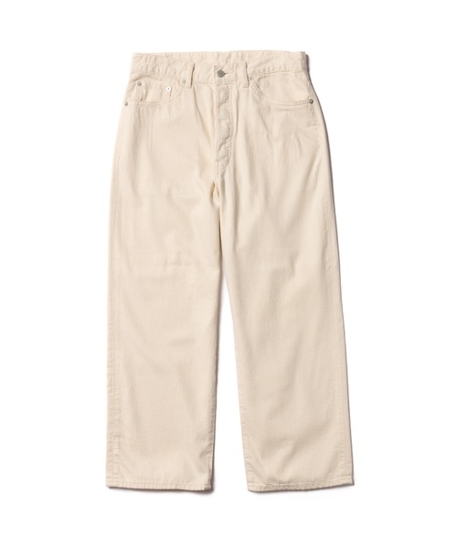 MR.OLIVE(ミスターオリーブ)の「RINSE WASH 8oz DENIM / 5 POCKET WIDE JEANS / M241103(デニムパンツ・メンズ・ブラック/インディゴブルー/キナリ・LARGE/SMALL/MEDIUM)」の12枚目の写真