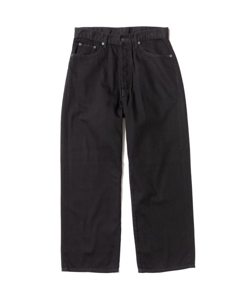 MR.OLIVE(ミスターオリーブ)の「RINSE WASH 8oz DENIM / 5 POCKET WIDE JEANS / M241103(デニムパンツ・メンズ・ブラック/インディゴブルー/キナリ・LARGE/SMALL/MEDIUM)」の15枚目の写真