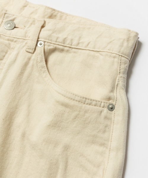 MR.OLIVE(ミスターオリーブ)の「RINSE WASH 8oz DENIM / 5 POCKET WIDE JEANS / M241103(デニムパンツ・メンズ・ブラック/インディゴブルー/キナリ・LARGE/SMALL/MEDIUM)」の16枚目の写真