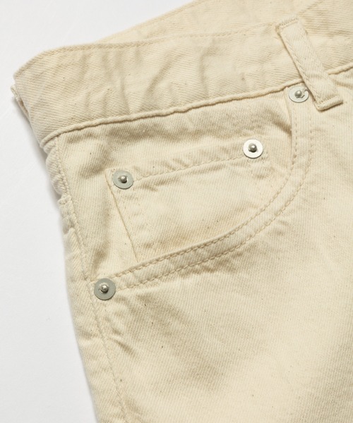 MR.OLIVE(ミスターオリーブ)の「RINSE WASH 8oz DENIM / 5 POCKET WIDE JEANS / M241103(デニムパンツ・メンズ・ブラック/インディゴブルー/キナリ・LARGE/SMALL/MEDIUM)」の17枚目の写真