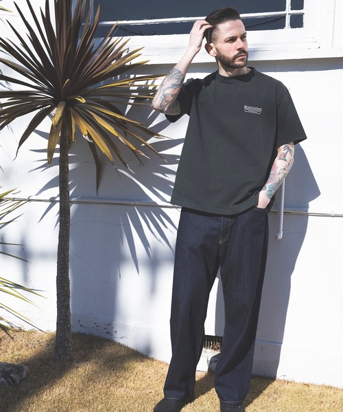 MR.OLIVE(ミスターオリーブ)の「RINSE WASH 8oz DENIM / 5 POCKET WIDE JEANS / M241103(デニムパンツ・メンズ・ブラック/インディゴブルー/キナリ・LARGE/SMALL/MEDIUM)」の21枚目の写真