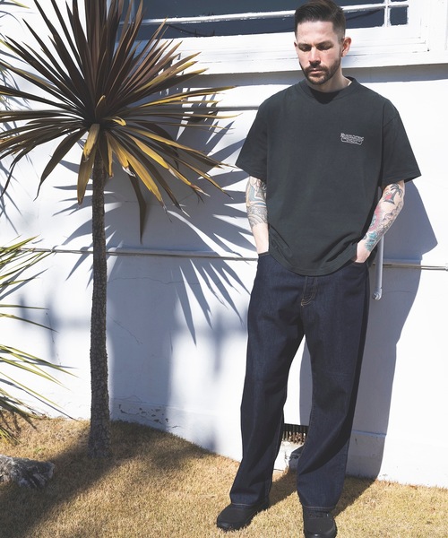 MR.OLIVE(ミスターオリーブ)の「RINSE WASH 8oz DENIM / 5 POCKET WIDE JEANS / M241103(デニムパンツ・メンズ・ブラック/インディゴブルー/キナリ・LARGE/SMALL/MEDIUM)」の22枚目の写真