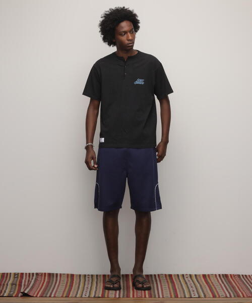 schott(ショット)の「Schott/ショット/HENLEY T-SHIRT"SEWING MACHINE"/ヘンリーTシャツ "ソーイングマシーン"(Tシャツ/カットソー・メンズ・ベージュ/ブラック・S/M/L/XL)」の12枚目の写真