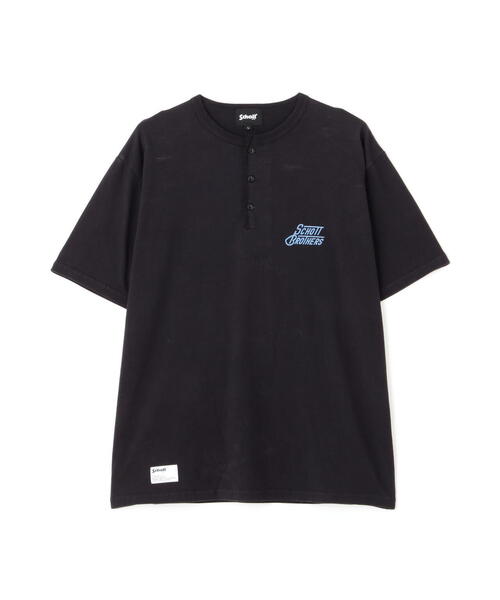 schott(ショット)の「Schott/ショット/HENLEY T-SHIRT"SEWING MACHINE"/ヘンリーTシャツ "ソーイングマシーン"(Tシャツ/カットソー・メンズ・ベージュ/ブラック・S/M/L/XL)」の13枚目の写真
