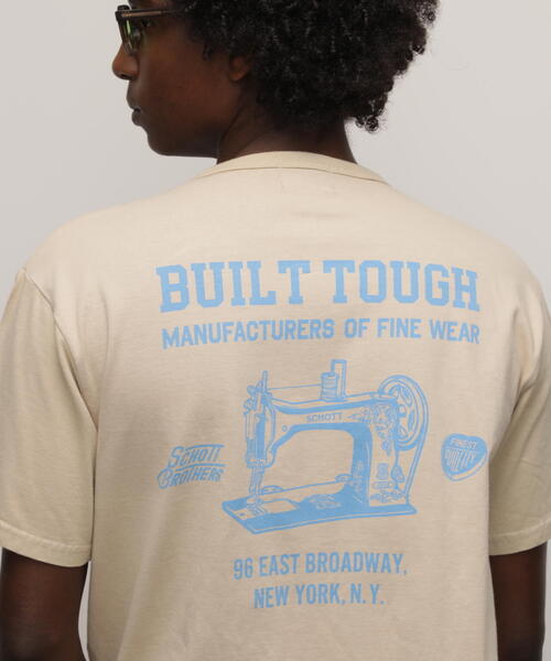 schott(ショット)の「Schott/ショット/HENLEY T-SHIRT"SEWING MACHINE"/ヘンリーTシャツ "ソーイングマシーン"(Tシャツ/カットソー・メンズ・ベージュ/ブラック・S/M/L/XL)」の18枚目の写真