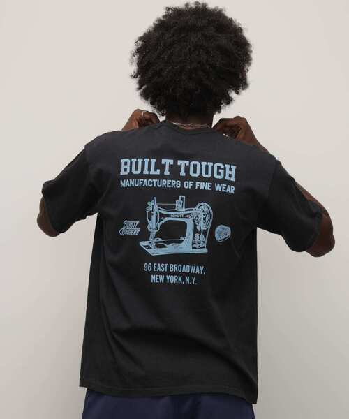 schott(ショット)の「Schott/ショット/HENLEY T-SHIRT"SEWING MACHINE"/ヘンリーTシャツ "ソーイングマシーン"(Tシャツ/カットソー・メンズ・ベージュ/ブラック・S/M/L/XL)」の3枚目の写真