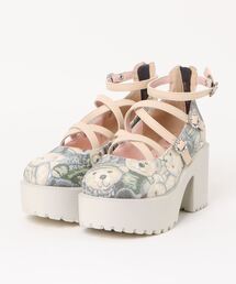 YOSUKE（ヨースケ）の「「YOSUKE/ヨースケ」厚底ストラップパンプス（パンプス）」