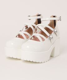 「YOSUKE/ヨースケ」厚底ストラップパンプス