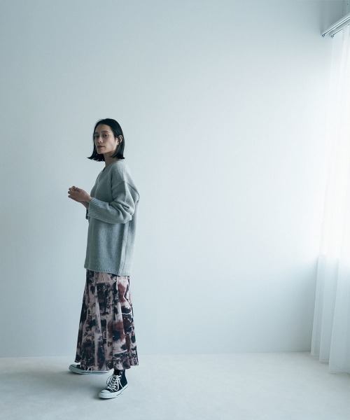 marjour(マージュール)の「ART PRINT SKIRT(スカート・レディース・ブルー/ベージュ・M)」の11枚目の写真