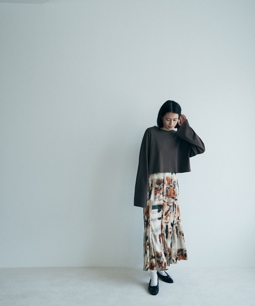 marjour(マージュール)の「ART PRINT SKIRT(スカート・レディース・ブルー/ベージュ・M)」の16枚目の写真