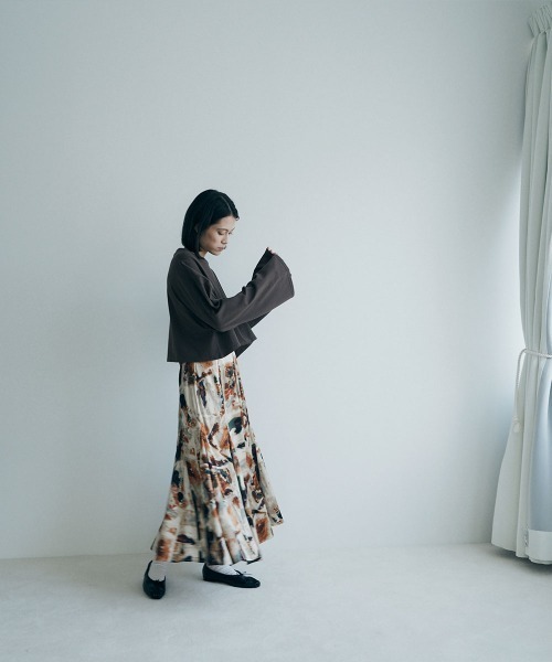 marjour(マージュール)の「ART PRINT SKIRT(スカート・レディース・ブルー/ベージュ・M)」の17枚目の写真