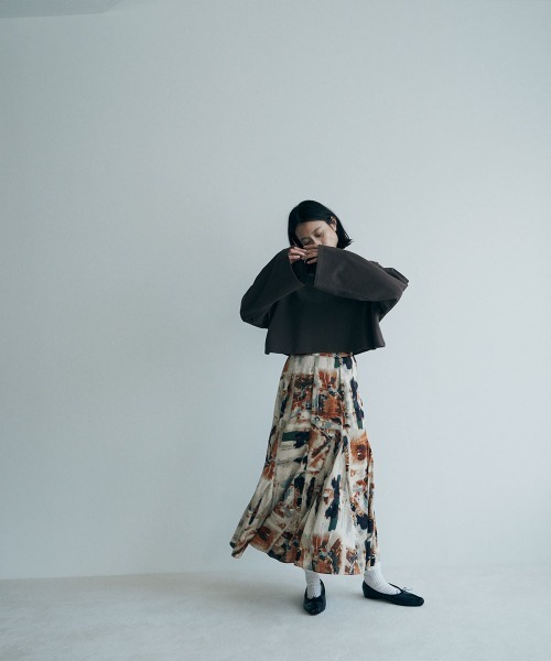 marjour(マージュール)の「ART PRINT SKIRT(スカート・レディース・ブルー/ベージュ・M)」の18枚目の写真